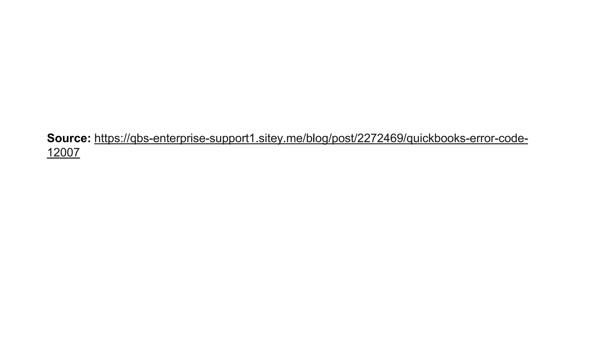 Easy Guide To Fix QuickBooks Error Code 12007 pptx easy-guide-to-fix-quickbooks-error-code-12007-pptx