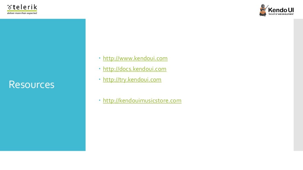Easy HTML5 Data Visualization with Kendo UI DataViz