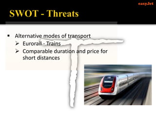  Alternative modes of transport
 Eurorail - Trains
 Comparable duration and price for
short distances
 