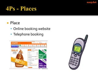  Place
 Online booking website
 Telephone booking
 