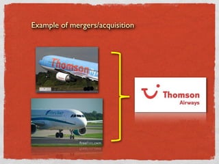 Example of mergers/acquisition
 