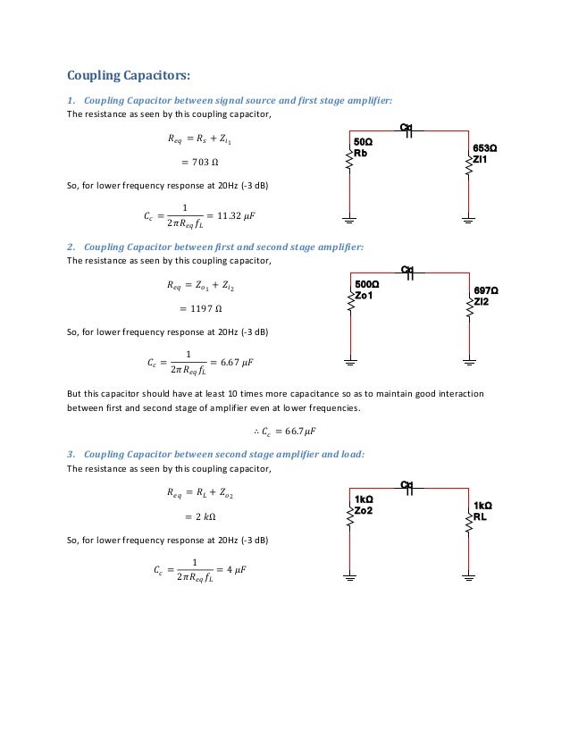 Twostage CE amplifier