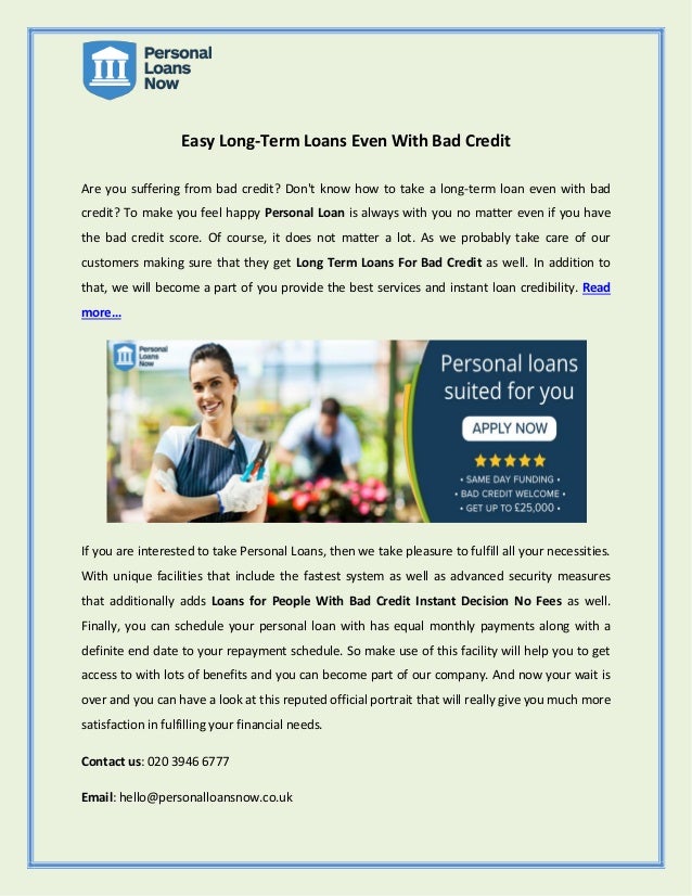 Long Term Loans For Bad Credit >> Easy Long Term Loans Even With Bad Credit Long Term Loans For Bad Credit >> Easy Long Term Loans Even With Bad Credit