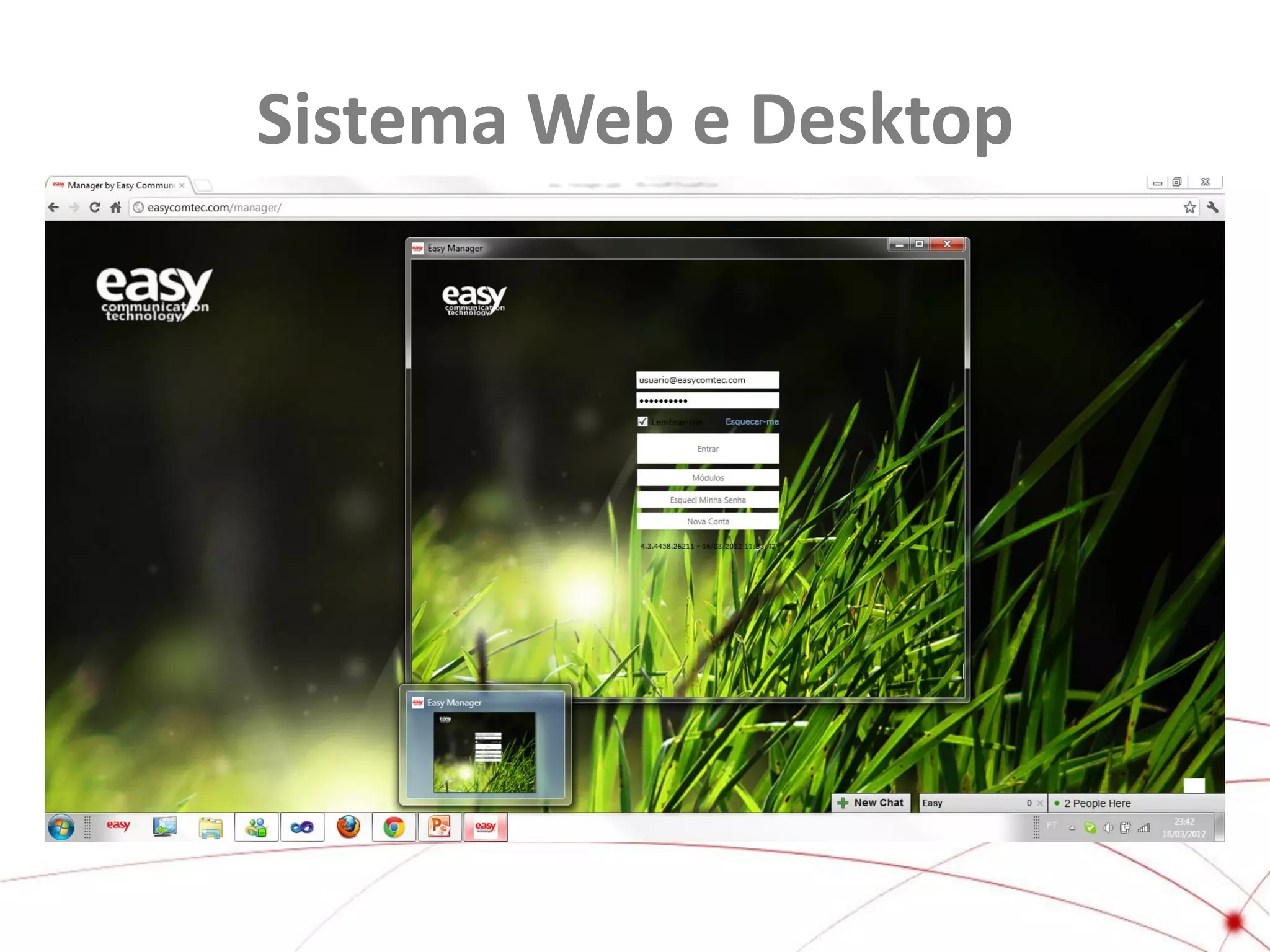 Sistema Web e Desktop

 
