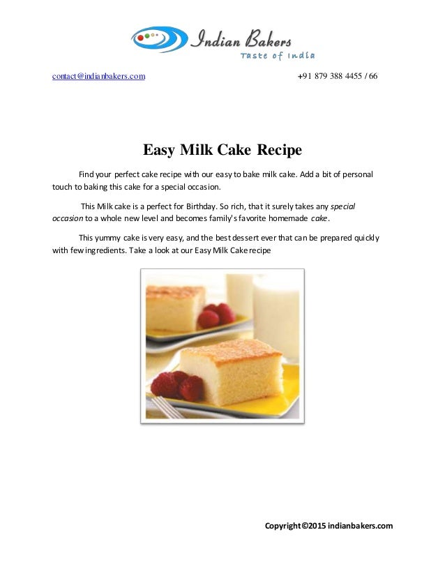 Special Occasion Cakes/Birthday Cake Recipe