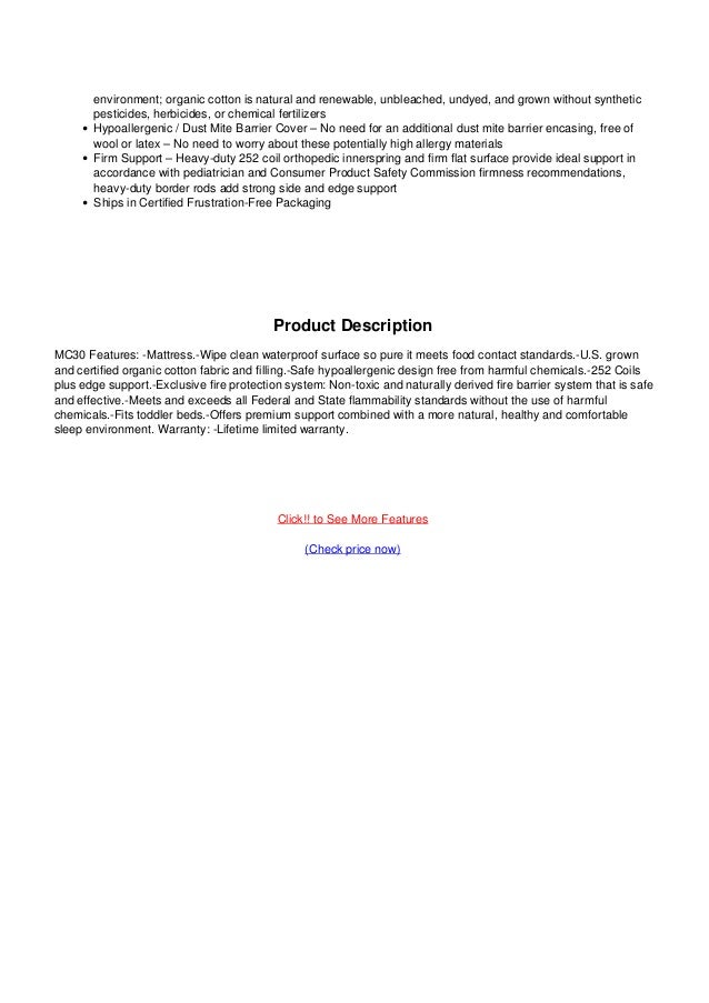 naturepedic no compromise organic cotton