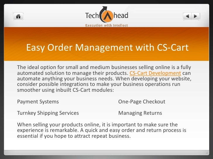 Easy Shopping Cart Management with CSCart