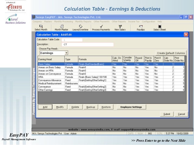 payroll calculation software