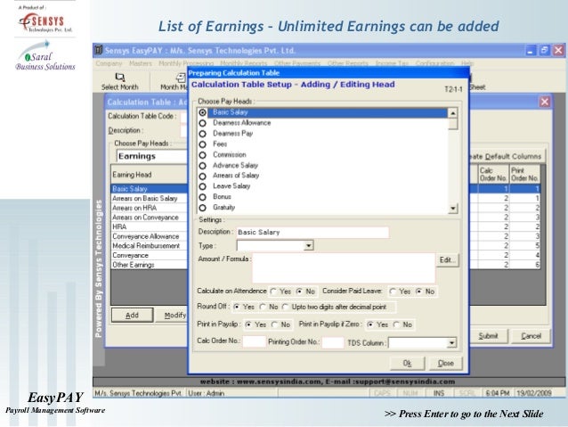 payroll calculation software