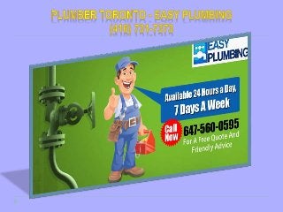 Plumber in Toronto - Easy Plumbing (416) 731-7373