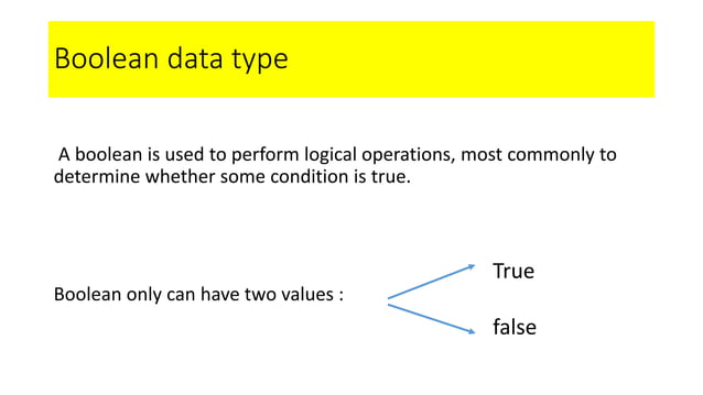 Easy practice with if statement and boolean type | PPT