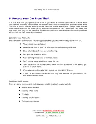 ΩΚΗ +ΡΘΓ∆ ΦΛΨΛΦς ΩΚΗ 7Ρ∴ΡΩ∆
(ΦΚΡ ΩΚΗ 7Ρ∴ΡΩ∆ ΡΥΡΟΟ∆ ΩΚΗ ΚΗΨΥΡΟΗΩ 3ΥΛ]Π ΩΚΗ 6Ξ]ΞΝΛ 6ΖΛΙΩ ΩΚΗ 0ΛΩςΞΕΛςΚΛ 0ΛΥ∆ϑΗ ΩΚΗ Κ∴ΕΥΛΓ
Φ∆Υς Ο∆ΞΘΦΚΗΓ Ε∴ +ΡΘΓ∆ ΩΚ∆Ω ΥΞΘ ΡΘ ΕΡΩΚ ϑ∆ς ∆ΘΓ ΗΟΗΦΩΥΛΦΛΩ∴ ∆ΘΓ Π∆Θ∴ ΠΡΥΗ

7Ρ ϑΗΩ ΠΡΥΗ ΠΛΟΗς ΣΗΥ ϑ∆ΟΟΡΘ ΡΙ ΙΞΗΟ ΕΡΩΚ ΖΚΛΟΗ ΓΥΛΨΛΘϑ ΛΘ ΩΚΗ ΦΛΩ∴ ΡΥ ΡΘ ΩΚΗ ΚΛϑΚΖ∆∴ ∴ΡΞ∂ΨΗ ϑΡΩ ΩΡ
ΥΗϑΞΟ∆ΥΟ∴ ΦΚΗΦΝ ∴ΡΞΥ Φ∆Υ ΩΞΘΛΘϑ .ΗΗΣ ∆Θ Η∴Η ΡΘ ΩΚΗ ςΣ∆ΥΝ ΣΟΞϑ ∆ΘΓ ΛΙ ΩΚΗΥΗ Λς ∆Θ∴ ΣΥΡΕΟΗΠ ϑΗΩ ΛΩ
ΩΞΘΗΓ ΛΠΠΗΓΛ∆ΩΗΟ∴ ςΡ ΩΚ∆Ω ΘΡ ∆ΓΓΛΩΛΡΘ∆Ο ΙΞΗΟ ϑΗΩς Ζ∆ςΩΗΓ

,ΘςΩ∆ΟΟΛΘϑ ΙΞΗΟ ΛΘΜΗΦΩΡΥ ΦΟΗ∆ΘΗΥς ΛΘΩΡ ΩΚΗ ϑ∆ς Ω∆ΘΝ ΗΘΚ∆ΘΦΗς ΙΞΗΟ ΗΙΙΛΦΛΗΘΦ∴ ΡΙ ∴ΡΞΥ Φ∆Υ ΗΘςΞΥΛΘϑ
ΕΗΩΩΗΥ ΥΞΘΘΛΘϑ ΡΙ ΩΚΗ ΨΗΚΛΦΟΗ

Κ∆ΘϑΗ ΩΚΗ Φ∆Υ ΡΛΟ ΙΥΗΤΞΗΘΩΟ∴ ∆ΙΩΗΥ ΗΨΗΥ∴ ΩΚΥΗΗ ΠΡΘΩΚς ΡΥ ∆ΙΩΗΥ ΓΥΛΨΛΘϑ ΗΨΗΥ∴  ΠΛΟΗς
ΖΚΛΦΚΗΨΗΥ Λς ∆ΣΣΟΛΦ∆ΕΟΗ ΙΛΥςΩ 7ΚΛς ΚΗΟΣς ΩΡ ΥΞΘ ∴ΡΞΥ Φ∆Υ ΗΘϑΛΘΗ ςΠΡΡΩΚΟ∴ ∆ΘΓ ΗΙΙΛΦΛΗΘΩΟ∴ ΣΥΡΨΛΓΛΘϑ
ϑΥΗ∆ΩΗΥ ΠΛΟΗ∆ϑΗ

(ΘϑΛΘΗ ΕΗΟΩς ΕΗΦΡΠΗ ΖΡΥΘ ΡΞΩ ΓΞΗ ΩΡ ΦΡΘΩΛΘΞΡΞς Ξς∆ϑΗ ςΡ ΩΚΗ∴ Φ∆Θ ΓΗΨΗΟΡΣ ΦΥ∆ΦΝς ,Ι ΩΚΛς Λς ΩΚΗ
ΦΡΘΓΛΩΛΡΘ ΡΙ ∴ΡΞΥ Φ∆Υ∂ς ΗΘϑΛΘΗ ΕΗΟΩς ΩΚΗΘ ϑΗΩ ΩΚΗΠ ΥΗΣΟ∆ΦΗΓ ΡΥ ΥΗΣ∆ΛΥΗΓ ΛΠΠΗΓΛ∆ΩΗΟ∴ ∋∆Π∆ϑΗΓ
ΗΘϑΛΘΗ ΕΗΟΩς ϑΥΗ∆ΩΟ∴ ∆ΙΙΗΦΩ ΩΚΗ ΗΘϑΛΘΗ∂ς ΣΗΥΙΡΥΠ∆ΘΦΗ ∆ΘΓ ΩΚΞς ΗΘΚ∆ΘΦΗ ΙΞΗΟ ΦΡΘςΞΠΣΩΛΡΘ

.ΗΗΣΛΘϑ ∴ΡΞΥ Φ∆Υ∂ς ΗΘϑΛΘΗ ΡΘ ΩΚΗ ΛΓΟΗ ΠΡΓΗ ΙΡΥ ∆ ΟΡΘϑΗΥ ΩΛΠΗ ΟΗ∆Γς ΩΡ Η[ΦΗςςΛΨΗ ΙΞΗΟ ΦΡΘςΞΠΣΩΛΡΘ
6Ρ ΖΚΗΘ ∴ΡΞ ∆ΥΗ ςΩΞΦΝ ΞΣ ΛΘ ΩΥ∆ΙΙΛΦ Μ∆Π ΡΥ Ζ∆ΘΩ ΩΡ ϑΥ∆Ε ςΡΠΗΩΚΛΘϑ ΙΥΡΠ ∴ΡΞΥ ΟΡΦ∆Ο ςΩΡΥΗς ΩΞΥΘ ΡΙΙ
ΩΚΗ ΗΘϑΛΘΗ ΦΡΠΣΟΗΩΗΟ∴ ∃ΨΡΛΓ ΛΓΟΛΘϑ ΩΚΗ ΗΘϑΛΘΗ ΖΚΛΟΗ ΓΥΛΨΛΘϑ ∆ς ΠΞΦΚ ∆ς ∴ΡΞ Φ∆Θ ΩΡ ς∆ΨΗ ΙΞΗΟ

7Υ∴ ΩΡ ∆ΨΡΛΓ ΓΥΛΨΛΘϑ ∴ΡΞΥ Φ∆Υ ∆Ω ΨΗΥ∴ ΚΛϑΚ ςΣΗΗΓς ΡΞ ΠΞςΩ Π∆ΛΘΩ∆ΛΘ ΓΥΛΨΛΘϑ ΖΛΩΚΛΘ ΩΚΗ ΣΥΗςΦΥΛΕΗΓ
ςΣΗΗΓ ΟΛΠΛΩς ςΡΠΗΖΚΗΥΗ ΖΛΩΚΛΘ  ΠΛΟΗς ΣΗΥ ΚΡΞΥ ΩΚ∆Ω ΖΛΟΟ ΚΗΟΣ ∴ΡΞ ς∆ΨΗ ΡΘ ∆ ΟΡΩ ΡΙ ΙΞΗΟ ΩΚΞς
ΥΗΘΓΗΥΛΘϑ ∴ΡΞΥ Φ∆Υ ΠΡΥΗ ΙΞΗΟΗΙΙΛΦΛΗΘΩ

:ΚΛΟΗ ΓΥΛΨΛΘϑ ΛΘ ΩΚΗ ΦΛΩ∴ ∆ΠΛΓςΩ ΚΗ∆Ψ∴ ΩΥ∆ΙΙΛΦ ∴ΡΞ ΠΞςΩ ΩΥ∴ ∆ΘΓ ∆ΨΡΛΓ ςΞΓΓΗΘ ΜΗΥΝ∴ ςΩ∆ΥΩς ∆ΘΓ
ΕΥ∆ΝΛΘϑ ΡΙ ∴ΡΞΥ Φ∆Υ 7ΚΛς Φ∆ΞςΗς ΩΚΗ ΕΞΥΘΛΘϑ ΡΙ ∆ ΚΞϑΗ ∆ΠΡΞΘΩ ΡΙ ϑ∆ς ,Ω∂ς ΕΗςΩ ΩΡ ςΟΡΖ ΓΡΖΘ
ϑΥ∆ΓΞ∆ΟΟ∴ ΡΥ ςΩΡΣ ΦΡΠΣΟΗΩΗΟ∴ ΛΘ ΡΥΓΗΥ ΩΡ ς∆ΨΗ ΙΞΗΟ




                             Useful Resource: Car Detailing Secrets Revealed
                               Useful Resource: Cut Your Auto Bills In Half

                                  © 2006 Joel Osborne - All Rights Reserved
                                                  8
 