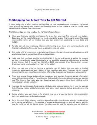 (∆ς∴ 5ΛΓΛΘϑ 7ΚΗ ∃ΟΟ,Θ2ΘΗ ∆Υ ∗ΞΛΓΗ


∩   %ΗΖ∆ΥΗ ΡΙ ΕΟ∆ΦΝ ΛΦΗ 7ΚΗςΗ ∆ΥΗ ΥΡ∆Γ Σ∆ΩΦΚΗς ΩΚ∆Ω ∆ΣΣΗ∆Υ ΕΟ∆ΦΝ ∆ΘΓ ςΚΛΘ∴ ∆ΘΓ ∆ΥΗ ΛΓΗ∆Ο
    ∆ΥΗ∆ς ΖΚΗΥΗ ∴ΡΞΥ Φ∆Υ ΖΚΗΗΟς ΩΗΘΓ ΩΡ ΟΡςΗ ϑΥΛΣ ΤΞΛΩΗ Η∆ςΛΟ∴ ∋ΥΛΨΗ ςΟΡΖΟ∴ ∆ΘΓ Φ∆ΥΗΙΞΟΟ∴ ΖΛΩΚ
    ∴ΡΞΥ ΙΡΡΩ ΡΘ ΩΚΗ ΦΟΞΩΦΚ ΡΥ ΛΘ ΘΗΞΩΥ∆Ο ϑΗ∆Υ ∆ΟΡΘϑ ΖΛΩΚ ςΤΞΗΗ]Η ΕΥ∆ΝΛΘϑ ΡΨΗΥ ΩΚΗςΗ Σ∆ΩΦΚΗς
    ∆ΘΓ ∆ΨΡΛΓ ∆ΦΦΗΟΗΥ∆ΩΛΘϑ ∆Ω ∆ΟΟ ΦΡςΩς

∩   1ΗΨΗΥ ΓΥΛΨΗ ΖΚΗΘ ∴ΡΞ ∆ΥΗ Ι∆ΩΛϑΞΗΓ ΛΘ ΖΛΘΩΗΥ

∩   ,Θ ΩΚΗ Φ∆Υ ∆ΟΖ∆∴ς ςΩΡΦΝ ΞΣ ΗςςΗΘΩΛ∆Ο ΙΡΡΓ ΙΛΥςΩ ∆ΛΓ Ζ∆ΩΗΥ Ζ∆ΥΠ ΦΟΡΩΚΛΘϑ ΗΠΗΥϑΗΘΦ∴ ΟΛϑΚΩς
    ΩΡΥΦΚΗς ΕΟ∆ΘΝΗΩς ςΚΡΨΗΟ ΩΡΖΥΡΣΗς ΦΚ∆ΛΘς ΗΩΦ ΩΡ Κ∆ΘΓΟΗ ΗΠΗΥϑΗΘΦ∴ ςΛΩΞ∆ΩΛΡΘς

∩   ,Ι ∴ΡΞ
ΥΗ ςΩΥΞΦΝ ΡΥ ςΩΥ∆ΘΓΗΓ ΛΘ ∆ ΕΟΛ]]∆ΥΓ ΡΥ ΩΚΗ ΩΥ∆ΙΙΛΦ ΜΞςΩ ςΗΗΠς ΩΡ Κ∆ΨΗ ΦΡΠΗ ΩΡ
    ςΩ∆ΘΓςΩΛΟΟ ΓΞΗ ΩΡ ∆ΦΦΞΠΞΟ∆ΩΛΡΘ ΡΙ Ο∆∴ΗΥς ΡΙ ςΘΡΖ ΓΡ ΘΡΩ Σ∆ΘΛΦ ,Ω∂ς ΕΗΩΩΗΥ ΩΚ∆Ω ∴ΡΞ ΥΗΠ∆ΛΘ
    ΛΘςΛΓΗ ∴ΡΞΥ Φ∆Υ ∆ΟΟ ΙΡΥ ΚΗΟΣ ΛΙ ΩΚΗ ΦΗΟΟ ΣΚΡΘΗ ςΛϑΘ∆Ο Λς ςΩΥΡΘϑ ΗΘΡΞϑΚ ΡΞ Φ∆Θ ΓΥ∆Ζ
    ∆ΩΩΗΘΩΛΡΘ ΩΡ ∴ΡΞΥ ΨΗΚΛΦΟΗ Ε∴ ΚΡΟΓΛΘϑ ΡΞΩ ΦΡΟΡΥΗΓ ΙΟ∆ΥΗς ΗΠΗΥϑΗΘΦ∴ ΙΟ∆ςΚΗΥς ΙΟ∆ϑς ΗΩΦ

∩   ,Θ ΡΥΓΗΥ ΩΡ Κ∆ΘΓΟΗ ΖΛΘΩΗΥ ΦΡΘΓΛΩΛΡΘς ΖΛΩΚ ϑΥΗ∆ΩΗΥ ΦΡΘΙΛΓΗΘΦΗ ΕΗΚΛΘΓ ΩΚΗ ςΩΗΗΥΛΘϑ ΖΚΗΗΟ ΙΛΘΓ
    ΡΘΗ ΡΙ ΩΚΗ ςΚΡΥΩ ∆ΓΨ∆ΘΦΗΓ ΓΥΛΨΛΘϑ ΦΡΞΥςΗς ΩΚ∆Ω ΩΗ∆ΦΚ ΗΠΗΥϑΗΘΦ∴ ΖΛΘΩΗΥ ΓΥΛΨΛΘϑ ςΝΛΟΟς ∗ΗΩ
    ∴ΡΞΥςΗΟΙ ΗΘΥΡΟΟΗΓ ΕΗΙΡΥΗ ΖΛΘΩΗΥ ∆ΥΥΛΨΗς




                          Useful Resource: Car Detailing Secrets Revealed
                            Useful Resource: Cut Your Auto Bills In Half

                               © 2006 Joel Osborne - All Rights Reserved
                                               13
 