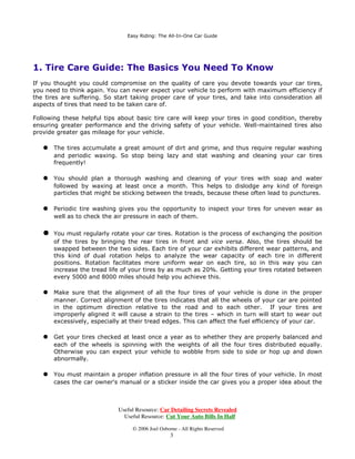 (∆ς∴ 5ΛΓΛΘϑ 7ΚΗ ∃ΟΟ,Θ2ΘΗ ∆Υ ∗ΞΛΓΗ




 7ΛΥΗ ∆ΥΗ ∗ΞΛΓΗ 7ΚΗ %∆ςΛΦς ΡΞ 1ΗΗΓ 7Ρ .ΘΡΖ
,Ι ∴ΡΞ ΩΚΡΞϑΚΩ ∴ΡΞ ΦΡΞΟΓ ΦΡΠΣΥΡΠΛςΗ ΡΘ ΩΚΗ ΤΞ∆ΟΛΩ∴ ΡΙ Φ∆ΥΗ ∴ΡΞ ΓΗΨΡΩΗ ΩΡΖ∆ΥΓς ∴ΡΞΥ Φ∆Υ ΩΛΥΗς
∴ΡΞ ΘΗΗΓ ΩΡ ΩΚΛΘΝ ∆ϑ∆ΛΘ ΡΞ Φ∆Θ ΘΗΨΗΥ Η[ΣΗΦΩ ∴ΡΞΥ ΨΗΚΛΦΟΗ ΩΡ ΣΗΥΙΡΥΠ ΖΛΩΚ Π∆[ΛΠΞΠ ΗΙΙΛΦΛΗΘΦ∴ ΛΙ
ΩΚΗ ΩΛΥΗς ∆ΥΗ ςΞΙΙΗΥΛΘϑ 6Ρ ςΩ∆ΥΩ Ω∆ΝΛΘϑ ΣΥΡΣΗΥ Φ∆ΥΗ ΡΙ ∴ΡΞΥ ΩΛΥΗς ∆ΘΓ Ω∆ΝΗ ΛΘΩΡ ΦΡΘςΛΓΗΥ∆ΩΛΡΘ ∆ΟΟ
∆ςΣΗΦΩς ΡΙ ΩΛΥΗς ΩΚ∆Ω ΘΗΗΓ ΩΡ ΕΗ Ω∆ΝΗΘ Φ∆ΥΗ ΡΙ

)ΡΟΟΡΖΛΘϑ ΩΚΗςΗ ΚΗΟΣΙΞΟ ΩΛΣς ∆ΕΡΞΩ Ε∆ςΛΦ ΩΛΥΗ Φ∆ΥΗ ΖΛΟΟ ΝΗΗΣ ∴ΡΞΥ ΩΛΥΗς ΛΘ ϑΡΡΓ ΦΡΘΓΛΩΛΡΘ ΩΚΗΥΗΕ∴
ΗΘςΞΥΛΘϑ ϑΥΗ∆ΩΗΥ ΣΗΥΙΡΥΠ∆ΘΦΗ ∆ΘΓ ΩΚΗ ΓΥΛΨΛΘϑ ς∆ΙΗΩ∴ ΡΙ ∴ΡΞΥ ΨΗΚΛΦΟΗ :ΗΟΟΠ∆ΛΘΩ∆ΛΘΗΓ ΩΛΥΗς ∆ΟςΡ
ΣΥΡΨΛΓΗ ϑΥΗ∆ΩΗΥ ϑ∆ς ΠΛΟΗ∆ϑΗ ΙΡΥ ∴ΡΞΥ ΨΗΚΛΦΟΗ

   ∩   7ΚΗ ΩΛΥΗς ∆ΦΦΞΠΞΟ∆ΩΗ ∆ ϑΥΗ∆Ω ∆ΠΡΞΘΩ ΡΙ ΓΛΥΩ ∆ΘΓ ϑΥΛΠΗ ∆ΘΓ ΩΚΞς ΥΗΤΞΛΥΗ ΥΗϑΞΟ∆Υ Ζ∆ςΚΛΘϑ
       ∆ΘΓ ΣΗΥΛΡΓΛΦ Ζ∆[ΛΘϑ 6Ρ ςΩΡΣ ΕΗΛΘϑ Ο∆]∴ ∆ΘΓ ςΩ∆Ω Ζ∆ςΚΛΘϑ ∆ΘΓ ΦΟΗ∆ΘΛΘϑ ∴ΡΞΥ Φ∆Υ ΩΛΥΗς
       ΙΥΗΤΞΗΘΩΟ∴

   ∩   ΡΞ ςΚΡΞΟΓ ΣΟ∆Θ ∆ ΩΚΡΥΡΞϑΚ Ζ∆ςΚΛΘϑ ∆ΘΓ ΦΟΗ∆ΘΛΘϑ ΡΙ ∴ΡΞΥ ΩΛΥΗς ΖΛΩΚ ςΡ∆Σ ∆ΘΓ Ζ∆ΩΗΥ
       ΙΡΟΟΡΖΗΓ Ε∴ Ζ∆[ΛΘϑ ∆Ω ΟΗ∆ςΩ ΡΘΦΗ ∆ ΠΡΘΩΚ 7ΚΛς ΚΗΟΣς ΩΡ ΓΛςΟΡΓϑΗ ∆Θ∴ ΝΛΘΓ ΡΙ ΙΡΥΗΛϑΘ
       Σ∆ΥΩΛΦΟΗς ΩΚ∆Ω ΠΛϑΚΩ ΕΗ ςΩΛΦΝΛΘϑ ΕΗΩΖΗΗΘ ΩΚΗ ΩΥΗ∆Γς ΕΗΦ∆ΞςΗ ΩΚΗςΗ ΡΙΩΗΘ ΟΗ∆Γ ΩΡ ΣΞΘΦΩΞΥΗς

   ∩   3ΗΥΛΡΓΛΦ ΩΛΥΗ Ζ∆ςΚΛΘϑ ϑΛΨΗς ∴ΡΞ ΩΚΗ ΡΣΣΡΥΩΞΘΛΩ∴ ΩΡ ΛΘςΣΗΦΩ ∴ΡΞΥ ΩΛΥΗς ΙΡΥ ΞΘΗΨΗΘ ΖΗ∆Υ ∆ς
       ΖΗΟΟ ∆ς ΩΡ ΦΚΗΦΝ ΩΚΗ ∆ΛΥ ΣΥΗςςΞΥΗ ΛΘ Η∆ΦΚ ΡΙ ΩΚΗΠ

   ∩ ΡΞ ΠΞςΩ ΥΗϑΞΟ∆ΥΟ∴ ΥΡΩ∆ΩΗ ∴ΡΞΥ Φ∆Υ ΩΛΥΗς 5ΡΩ∆ΩΛΡΘ Λς ΩΚΗ ΣΥΡΦΗςς ΡΙ Η[ΦΚ∆ΘϑΛΘϑ ΩΚΗ ΣΡςΛΩΛΡΘ
       ΡΙ ΩΚΗ ΩΛΥΗς Ε∴ ΕΥΛΘϑΛΘϑ ΩΚΗ ΥΗ∆Υ ΩΛΥΗς ΛΘ ΙΥΡΘΩ ∆ΘΓ ΨΛΦΗ ΨΗΥς∆ ∃ΟςΡ ΩΚΗ ΩΛΥΗς ςΚΡΞΟΓ ΕΗ
       ςΖ∆ΣΣΗΓ ΕΗΩΖΗΗΘ ΩΚΗ ΩΖΡ ςΛΓΗς (∆ΦΚ ΩΛΥΗ ΡΙ ∴ΡΞΥ Φ∆Υ Η[ΚΛΕΛΩς ΓΛΙΙΗΥΗΘΩ ΖΗ∆Υ Σ∆ΩΩΗΥΘς ∆ΘΓ
       ΩΚΛς ΝΛΘΓ ΡΙ ΓΞ∆Ο ΥΡΩ∆ΩΛΡΘ ΚΗΟΣς ΩΡ ∆Θ∆Ο∴]Η ΩΚΗ ΖΗ∆Υ Φ∆Σ∆ΦΛΩ∴ ΡΙ Η∆ΦΚ ΩΛΥΗ ΛΘ ΓΛΙΙΗΥΗΘΩ
       ΣΡςΛΩΛΡΘς 5ΡΩ∆ΩΛΡΘ Ι∆ΦΛΟΛΩ∆ΩΗς ΠΡΥΗ ΞΘΛΙΡΥΠ ΖΗ∆Υ ΡΘ Η∆ΦΚ ΩΛΥΗ ςΡ ΛΘ ΩΚΛς Ζ∆∴ ∴ΡΞ Φ∆Θ
       ΛΘΦΥΗ∆ςΗ ΩΚΗ ΩΥΗ∆Γ ΟΛΙΗ ΡΙ ∴ΡΞΥ ΩΛΥΗς Ε∴ ∆ς ΠΞΦΚ ∆ς   ∗ΗΩΩΛΘϑ ∴ΡΞΥ ΩΛΥΗς ΥΡΩ∆ΩΗΓ ΕΗΩΖΗΗΘ
       ΗΨΗΥ∴  ∆ΘΓ  ΠΛΟΗς ςΚΡΞΟΓ ΚΗΟΣ ∴ΡΞ ∆ΦΚΛΗΨΗ ΩΚΛς

   ∩   0∆ΝΗ ςΞΥΗ ΩΚ∆Ω ΩΚΗ ∆ΟΛϑΘΠΗΘΩ ΡΙ ∆ΟΟ ΩΚΗ ΙΡΞΥ ΩΛΥΗς ΡΙ ∴ΡΞΥ ΨΗΚΛΦΟΗ Λς ΓΡΘΗ ΛΘ ΩΚΗ ΣΥΡΣΗΥ
       Π∆ΘΘΗΥ ΡΥΥΗΦΩ ∆ΟΛϑΘΠΗΘΩ ΡΙ ΩΚΗ ΩΛΥΗς ΛΘΓΛΦ∆ΩΗς ΩΚ∆Ω ∆ΟΟ ΩΚΗ ΖΚΗΗΟς ΡΙ ∴ΡΞΥ Φ∆Υ ∆ΥΗ ΣΡΛΘΩΗΓ
       ΛΘ ΩΚΗ ΡΣΩΛΠΞΠ ΓΛΥΗΦΩΛΡΘ ΥΗΟ∆ΩΛΨΗ ΩΡ ΩΚΗ ΥΡ∆Γ ∆ΘΓ ΩΡ Η∆ΦΚ ΡΩΚΗΥ ,Ι ∴ΡΞΥ ΩΛΥΗς ∆ΥΗ
       ΛΠΣΥΡΣΗΥΟ∴ ∆ΟΛϑΘΗΓ ΛΩ ΖΛΟΟ Φ∆ΞςΗ ∆ ςΩΥ∆ΛΘ ΩΡ ΩΚΗ ΩΛΥΗς ± ΖΚΛΦΚ ΛΘ ΩΞΥΘ ΖΛΟΟ ςΩ∆ΥΩ ΩΡ ΖΗ∆Υ ΡΞΩ
       Η[ΦΗςςΛΨΗΟ∴ ΗςΣΗΦΛ∆ΟΟ∴ ∆Ω ΩΚΗΛΥ ΩΥΗ∆Γ ΗΓϑΗς 7ΚΛς Φ∆Θ ∆ΙΙΗΦΩ ΩΚΗ ΙΞΗΟ ΗΙΙΛΦΛΗΘΦ∴ ΡΙ ∴ΡΞΥ Φ∆Υ

   ∩   ∗ΗΩ ∴ΡΞΥ ΩΛΥΗς ΦΚΗΦΝΗΓ ∆Ω ΟΗ∆ςΩ ΡΘΦΗ ∆ ∴Η∆Υ ∆ς ΩΡ ΖΚΗΩΚΗΥ ΩΚΗ∴ ∆ΥΗ ΣΥΡΣΗΥΟ∴ Ε∆Ο∆ΘΦΗΓ ∆ΘΓ
       Η∆ΦΚ ΡΙ ΩΚΗ ΖΚΗΗΟς Λς ςΣΛΘΘΛΘϑ ΖΛΩΚ ΩΚΗ ΖΗΛϑΚΩς ΡΙ ∆ΟΟ ΩΚΗ ΙΡΞΥ ΩΛΥΗς ΓΛςΩΥΛΕΞΩΗΓ ΗΤΞ∆ΟΟ∴
       2ΩΚΗΥΖΛςΗ ∴ΡΞ Φ∆Θ Η[ΣΗΦΩ ∴ΡΞΥ ΨΗΚΛΦΟΗ ΩΡ ΖΡΕΕΟΗ ΙΥΡΠ ςΛΓΗ ΩΡ ςΛΓΗ ΡΥ ΚΡΣ ΞΣ ∆ΘΓ ΓΡΖΘ
       ∆ΕΘΡΥΠ∆ΟΟ∴

   ∩   ΡΞ ΠΞςΩ Π∆ΛΘΩ∆ΛΘ ∆ ΣΥΡΣΗΥ ΛΘΙΟ∆ΩΛΡΘ ΣΥΗςςΞΥΗ ΛΘ ∆ΟΟ ΩΚΗ ΙΡΞΥ ΩΛΥΗς ΡΙ ∴ΡΞΥ ΨΗΚΛΦΟΗ ,Θ ΠΡςΩ
       Φ∆ςΗς ΩΚΗ Φ∆Υ ΡΖΘΗΥ
ς Π∆ΘΞ∆Ο ΡΥ ∆ ςΩΛΦΝΗΥ ΛΘςΛΓΗ ΩΚΗ Φ∆Υ ϑΛΨΗς ∴ΡΞ ∆ ΣΥΡΣΗΥ ΛΓΗ∆ ∆ΕΡΞΩ ΩΚΗ



                             Useful Resource: Car Detailing Secrets Revealed
                               Useful Resource: Cut Your Auto Bills In Half

                                  © 2006 Joel Osborne - All Rights Reserved
                                                  3
 