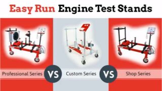 What's the Difference Between the Professional, Shop, and Custom Series Engine Run Stands?					