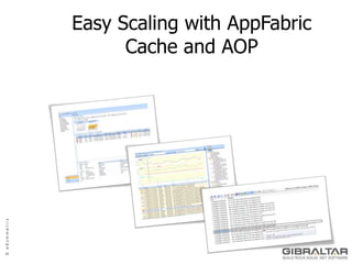 Easy Scaling with AppFabric Cache and AOP 