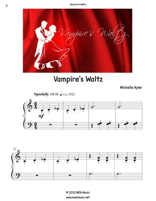 The Vampire's Masquerade Sheet Music | Kalynn Fleischman | Piano Solo