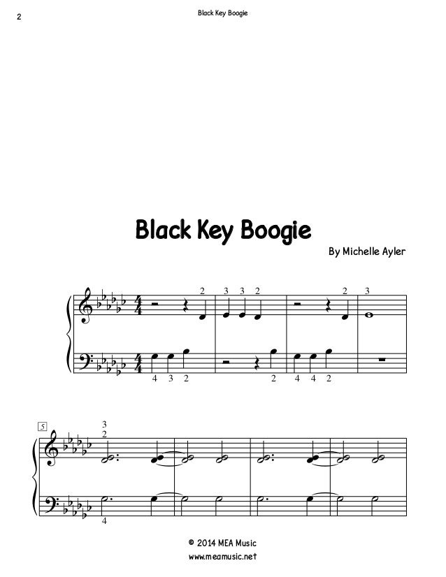 Easy songs piano sheet music sampler