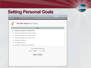 Setting Personal Goals
 