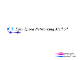 Easy Speed Networking Method  