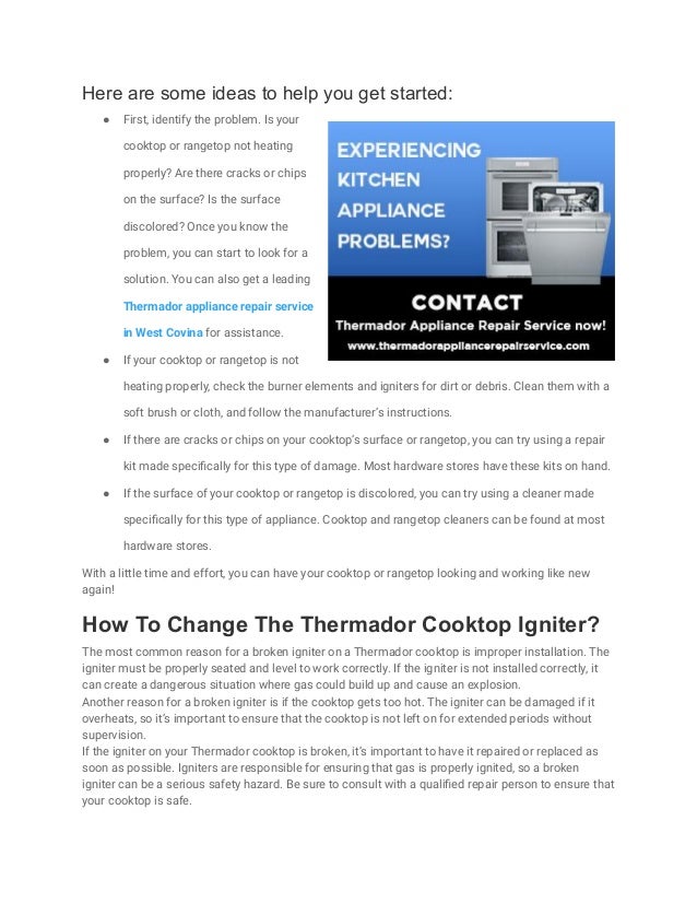 Easy Steps in Changing a Thermador Cooktop Igniter.pdf