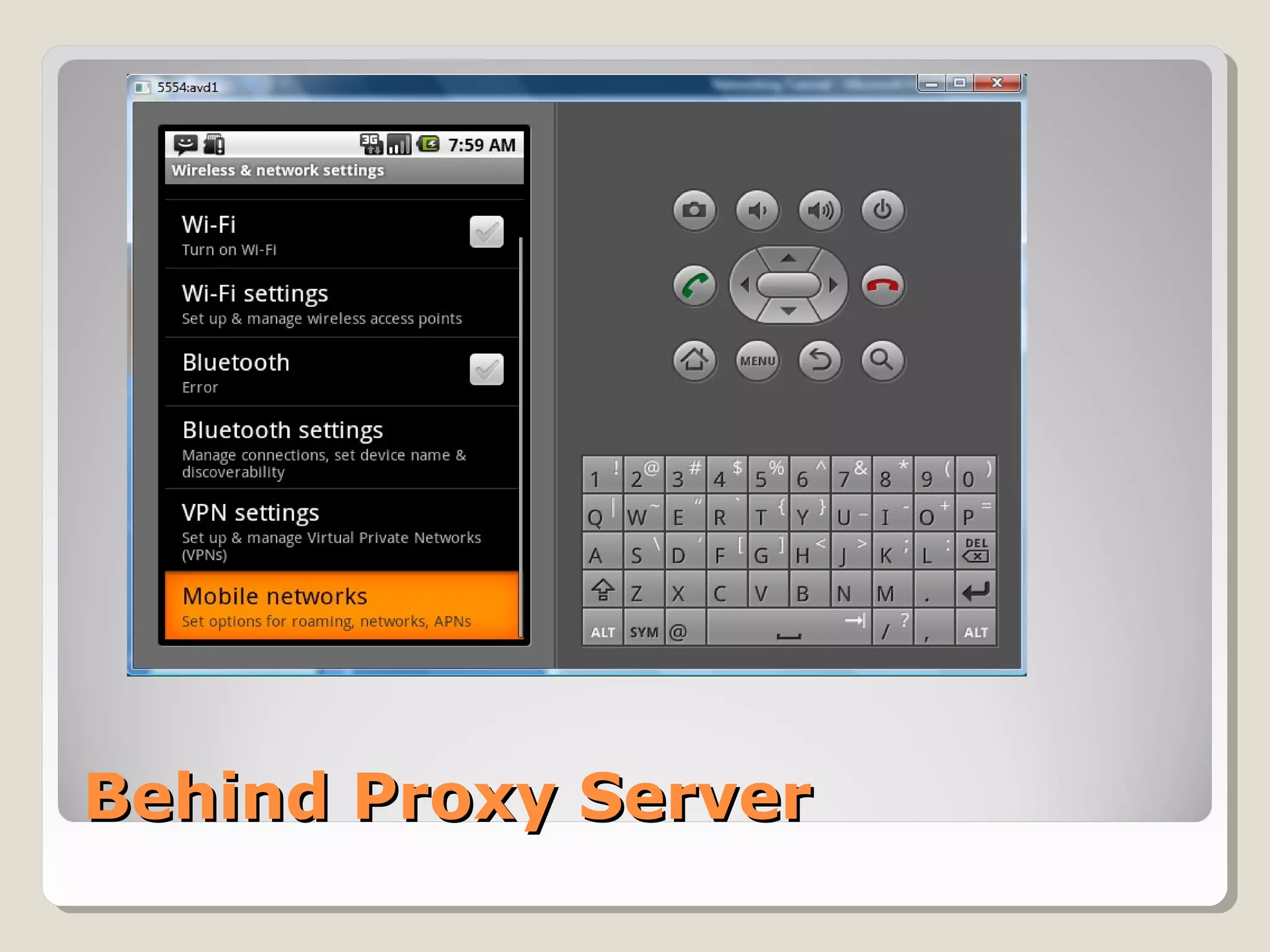 Behind Proxy ServerBehind Proxy Server
 