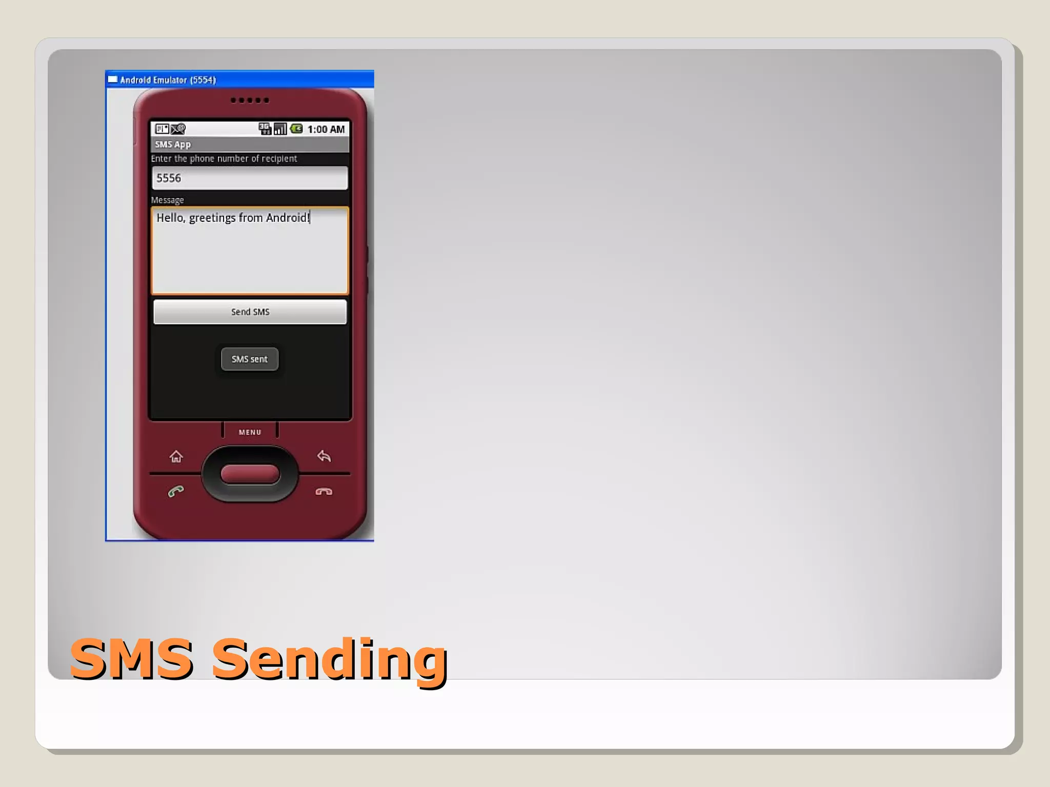 SMS SendingSMS Sending
 