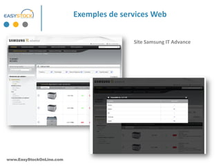 Exemples de services Web


                                         Site Samsung IT Advance




www.EasyStockOnLine.com
 