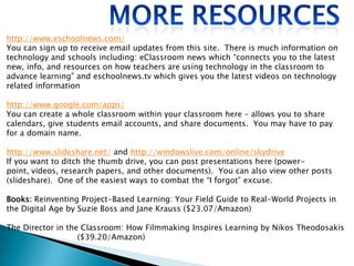 Free SurveysUse surveys to get feedbackUse surveys as a pretest or to establish starting points for a research projectHave students use a survey as part of a projecthttp://www.freeonlinesurvey.com/www.Zoomerang.comwww.kwiksurveys.comwww.surveymonkey.com