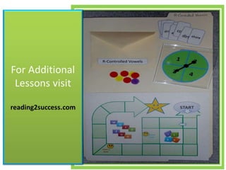 Easy to make game folders from  cvc words to r controlled vowels