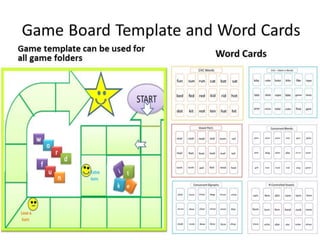 Easy to make game folders from  cvc words to r controlled vowels