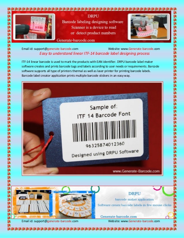 easy to understand linear itf 14 barcode label designing process
