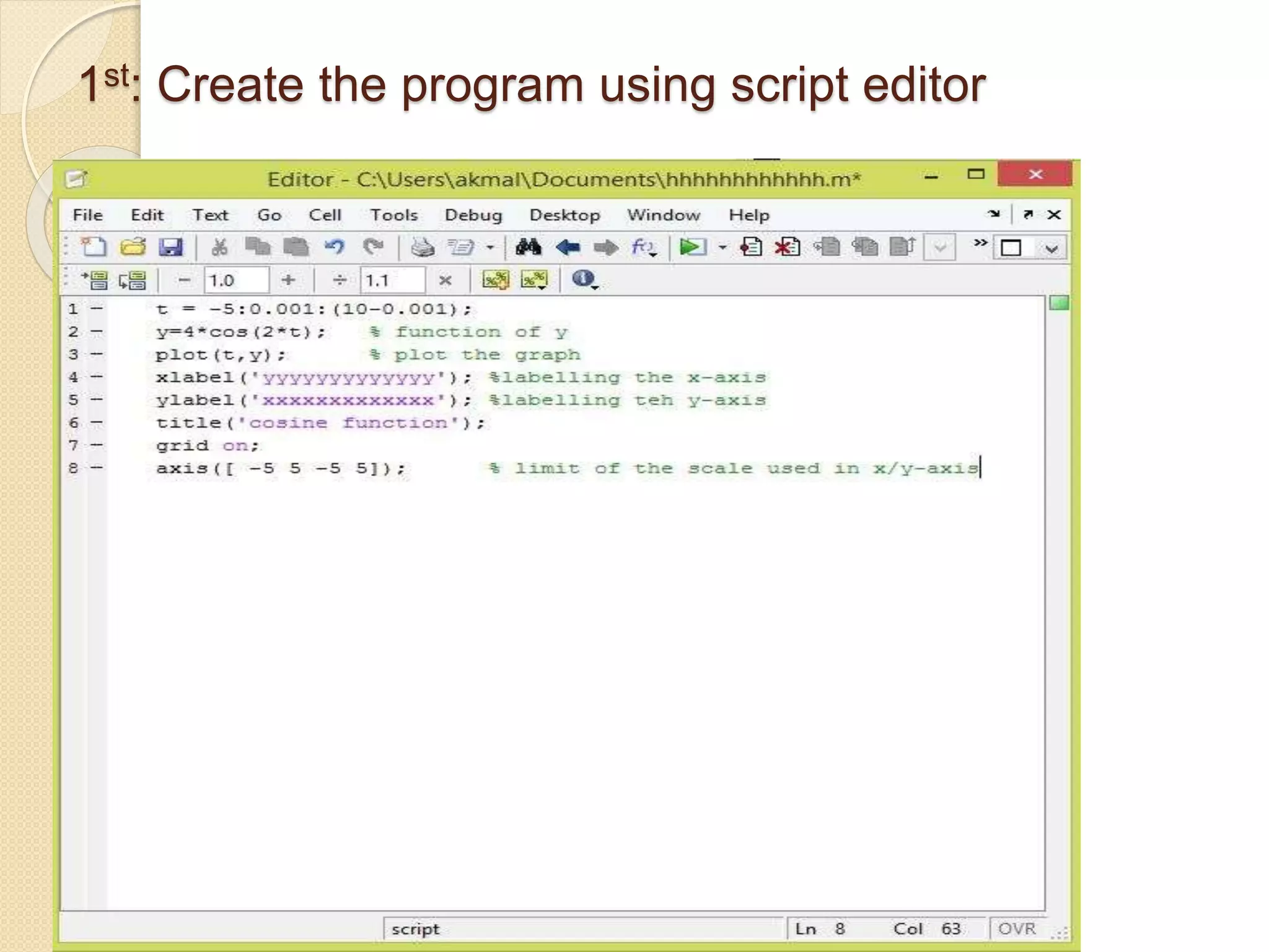 Easy User Interface editing in MATLAB | PPTX