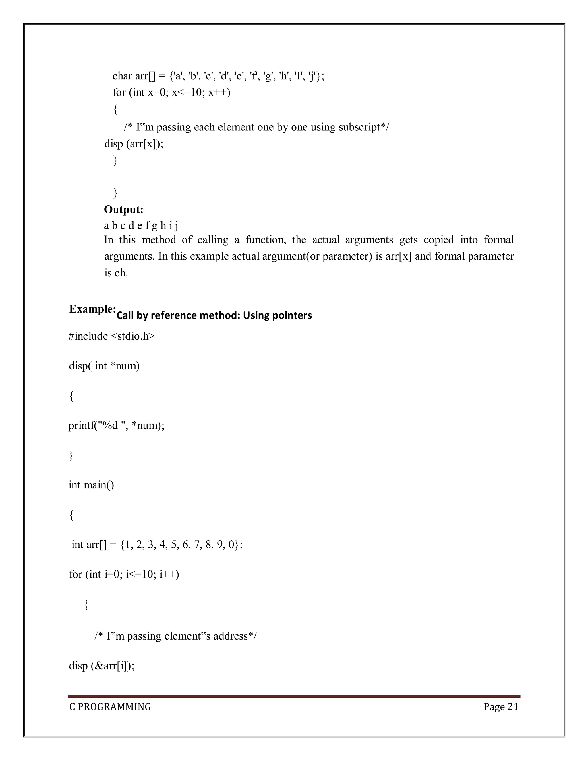 EASY UNDERSTANDING OF POINTERS IN C LANGUAGE.pdf image.