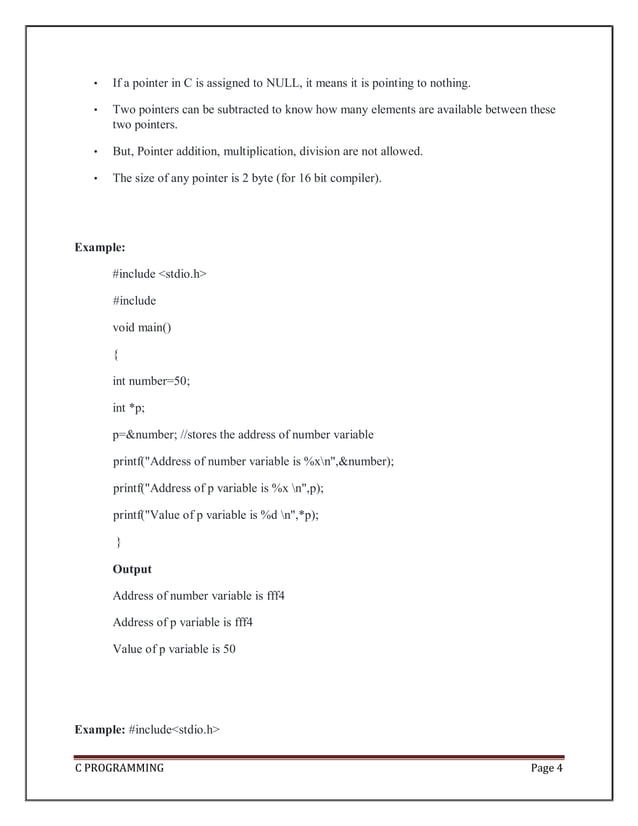 EASY UNDERSTANDING OF POINTERS IN C LANGUAGE.pdf | Programming ...