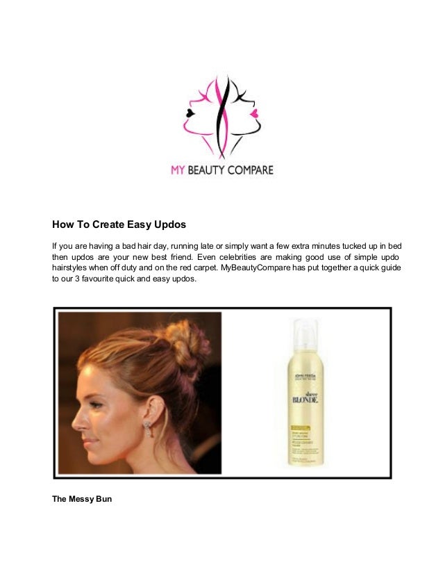 How To Create Easy Updos