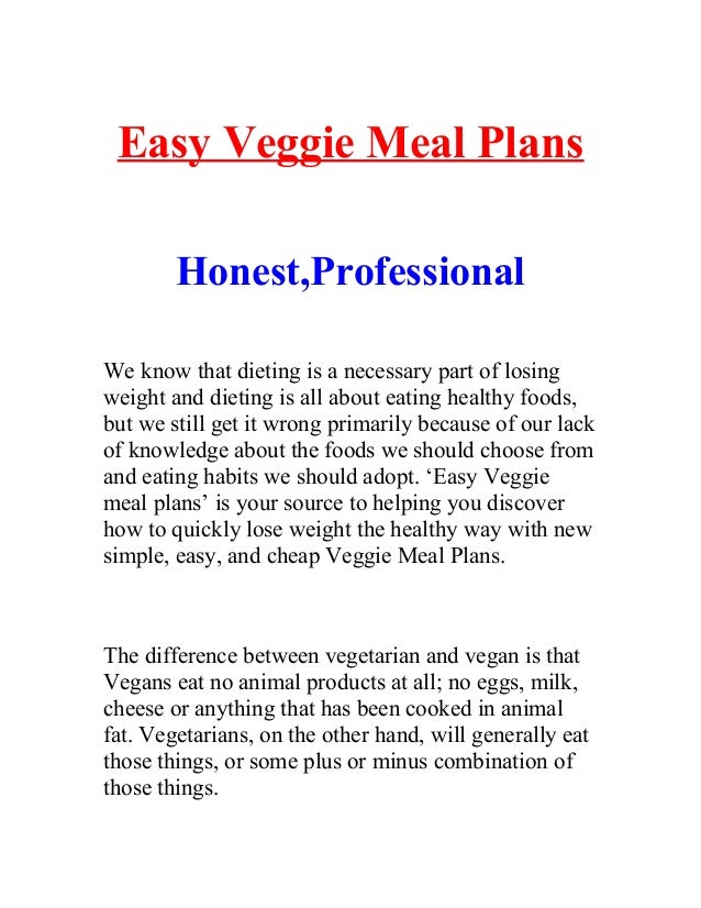 easy veggie meal review easy veggie meal plan check easy veggie meal