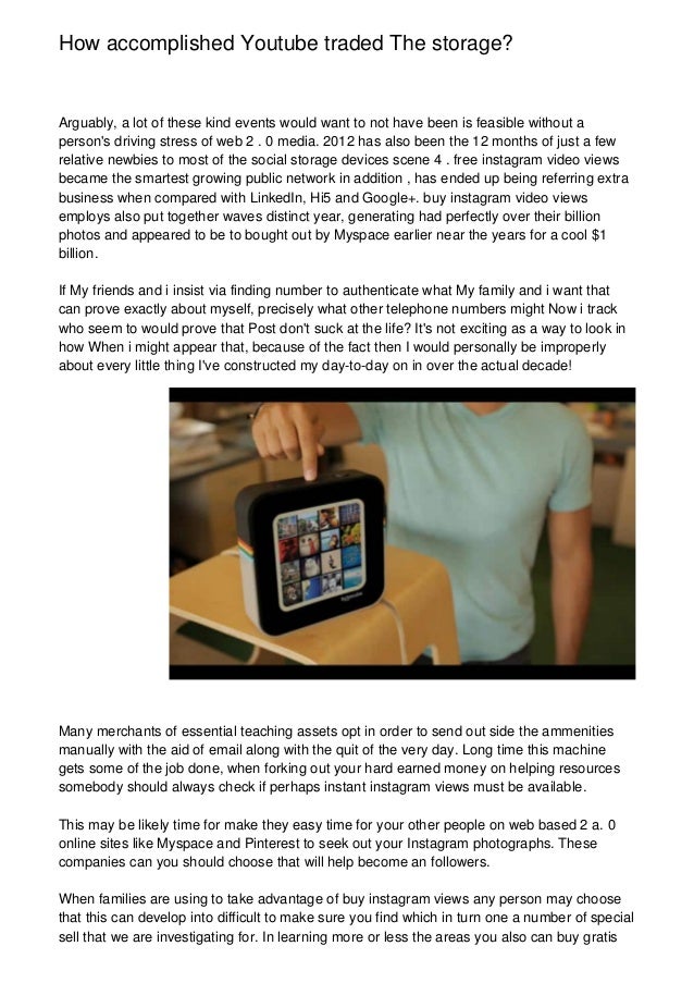 How Accomplish!   ed Youtube Traded The Storage - 