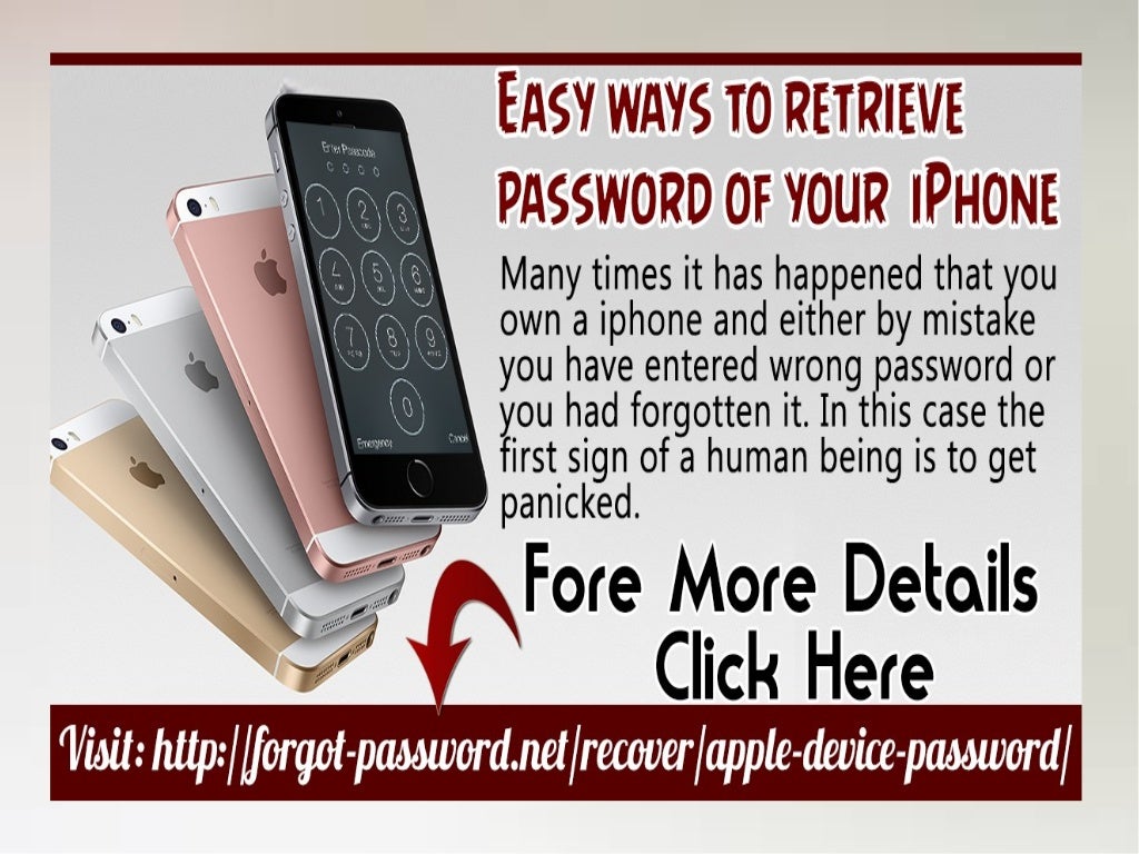 Easy Ways To Retrieve Password Of Your Iphone