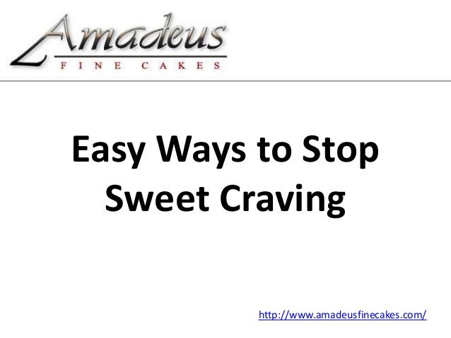 how do i stop sweet cravings