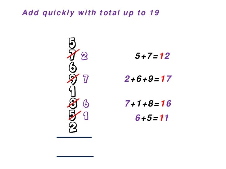 Easy Way To Add Numbers Part 1