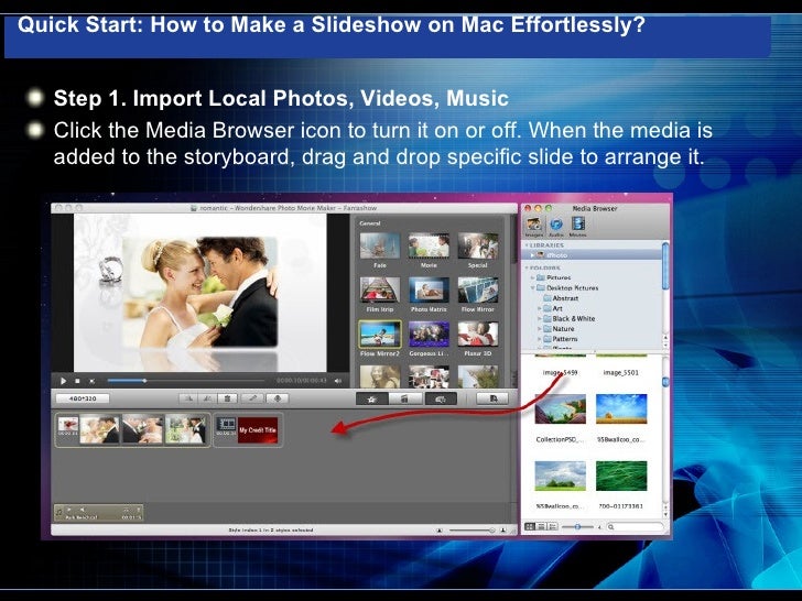 Easy way to create a slideshow on mac