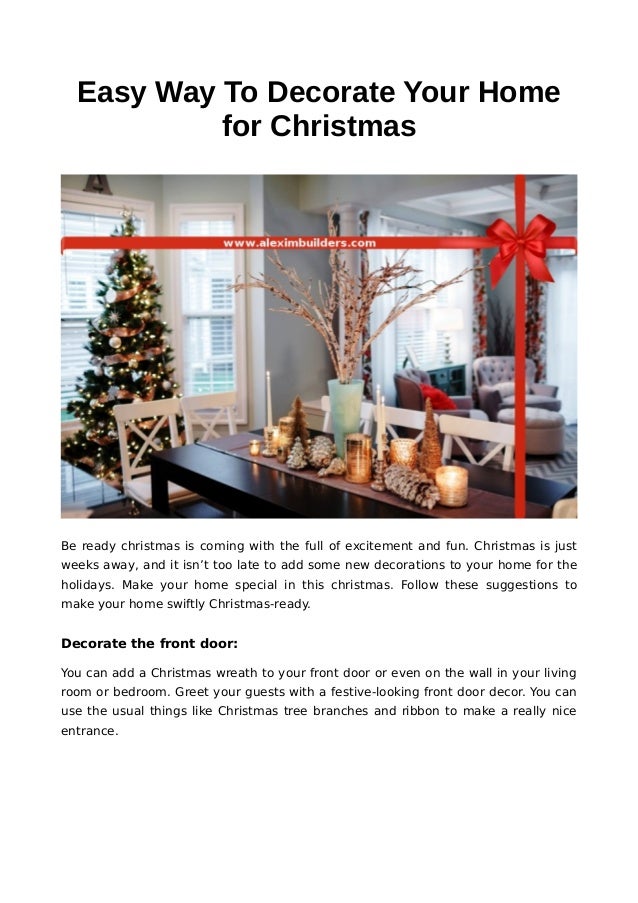 Decorate Your Home For Christmas In Southampton