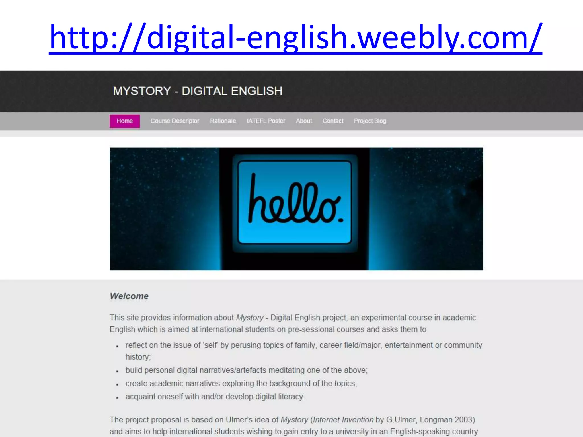 teaching academic writing differentlyhttp://digital-english.weebly.com/
 