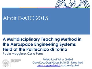 Altair E-ATC 2015
 