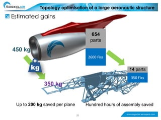 Large scale topological optimisation: aircraft engine pylon case | PDF