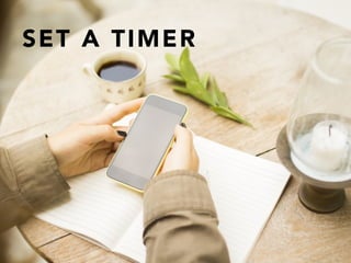 SET A TIMER
 