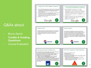 Q&As about
- Bruno Zanvit
- Credits & Grading
Questions
- Course Evaluation
4
 