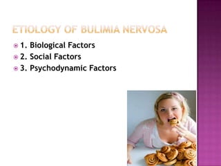  1.

Biological Factors
 2. Social Factors
 3. Psychodynamic Factors

 