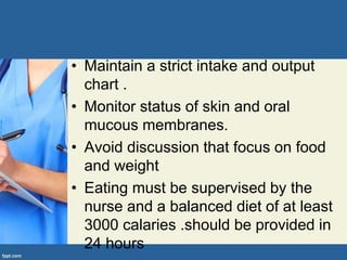 Strict Intake Output Eating disorder . ppt , pritesh | PPT